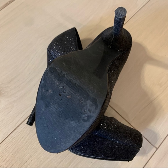 Black Glitter Stilettos - Picture 5 of 9